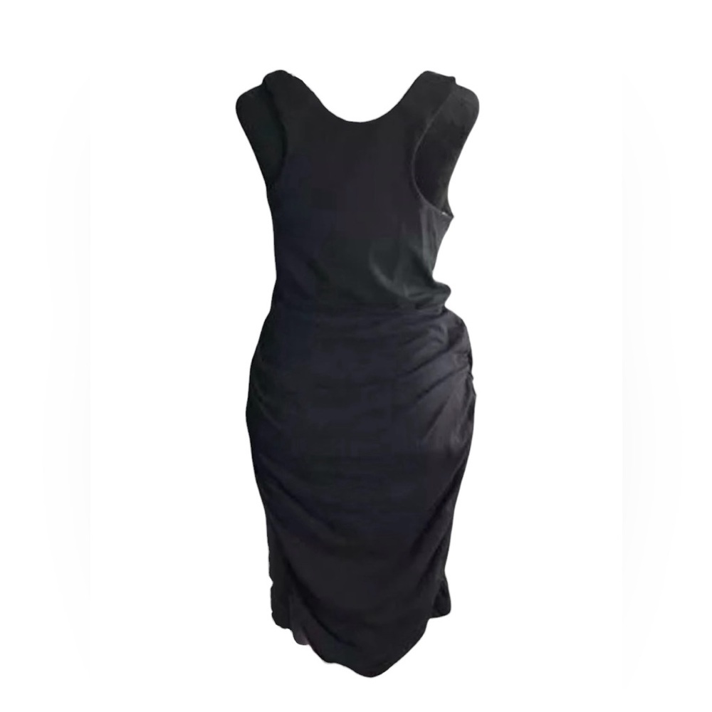 Athleta Black ruched dress Size XXS